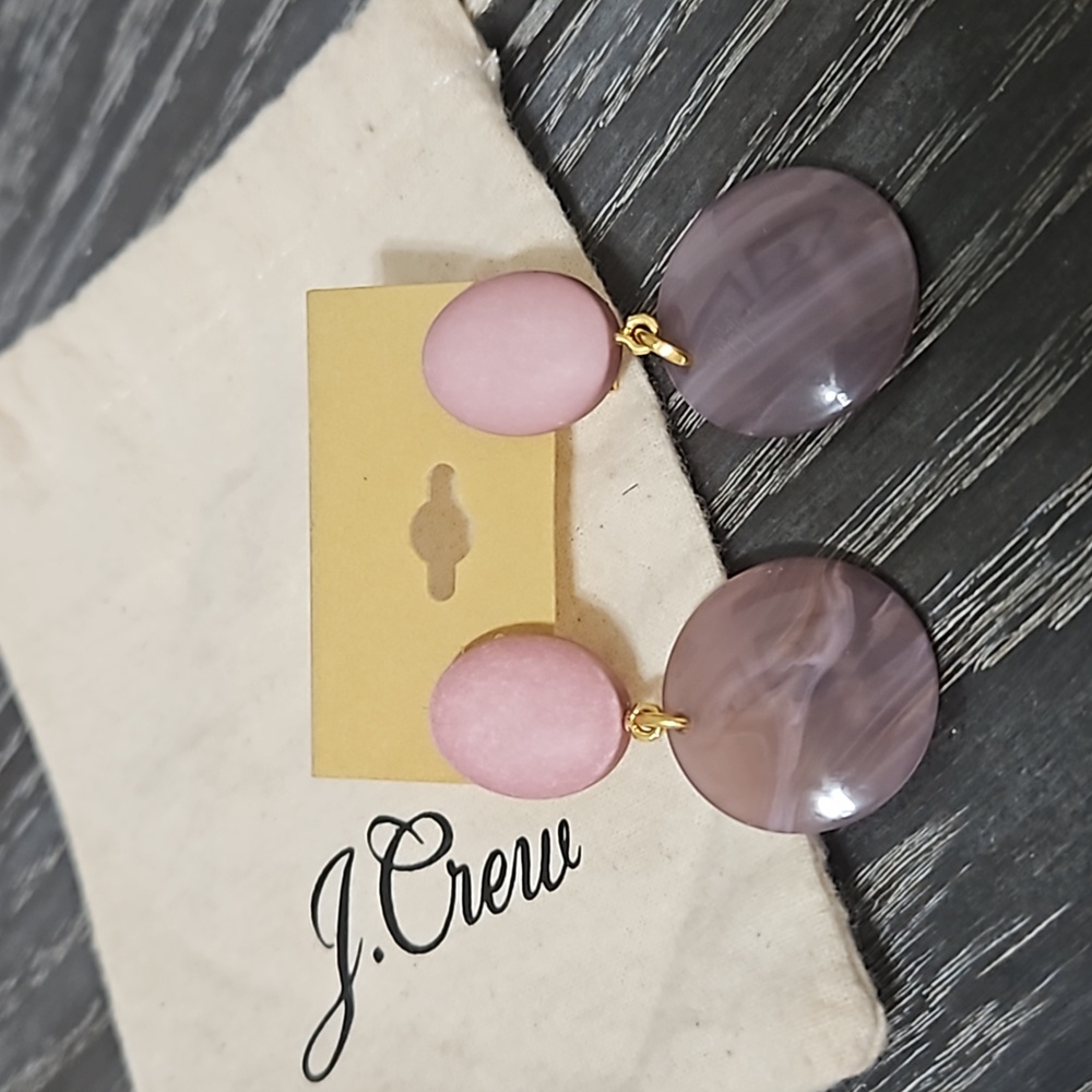 J. Crew Pink Post Drop Earrings